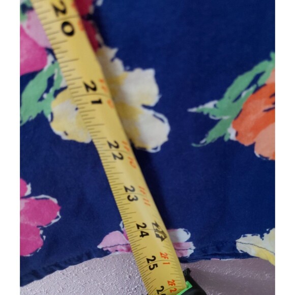 Lauren Ralph Lauren Women's Navy Floral Pajama Set Sz L Cottage Core Loungewear - Picture 9 of 16